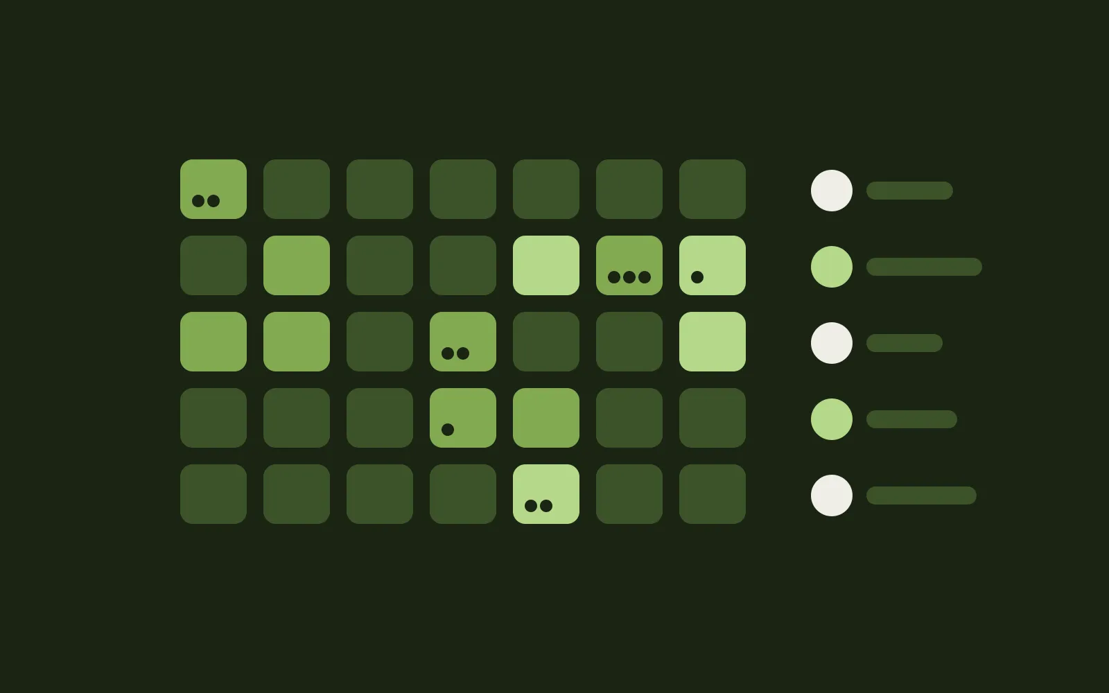 Illustration of a course calendar with sessions and participants